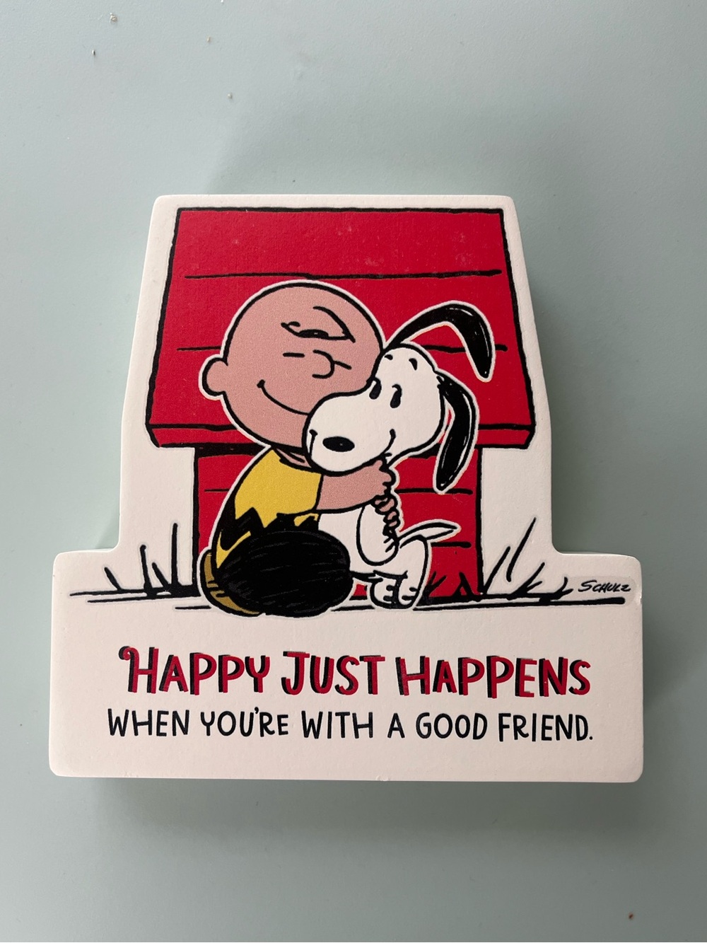 Peanuts Charlie Brown & Snoopy Plaque